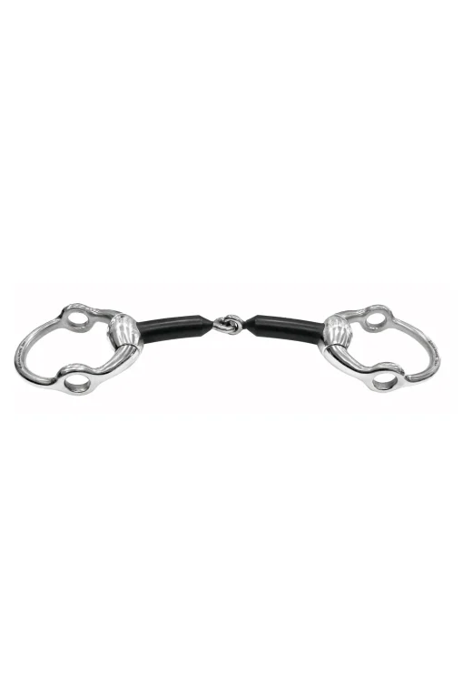 New todelt gag-bitt, muffe, hard karbon, 16 mm Muffebitt