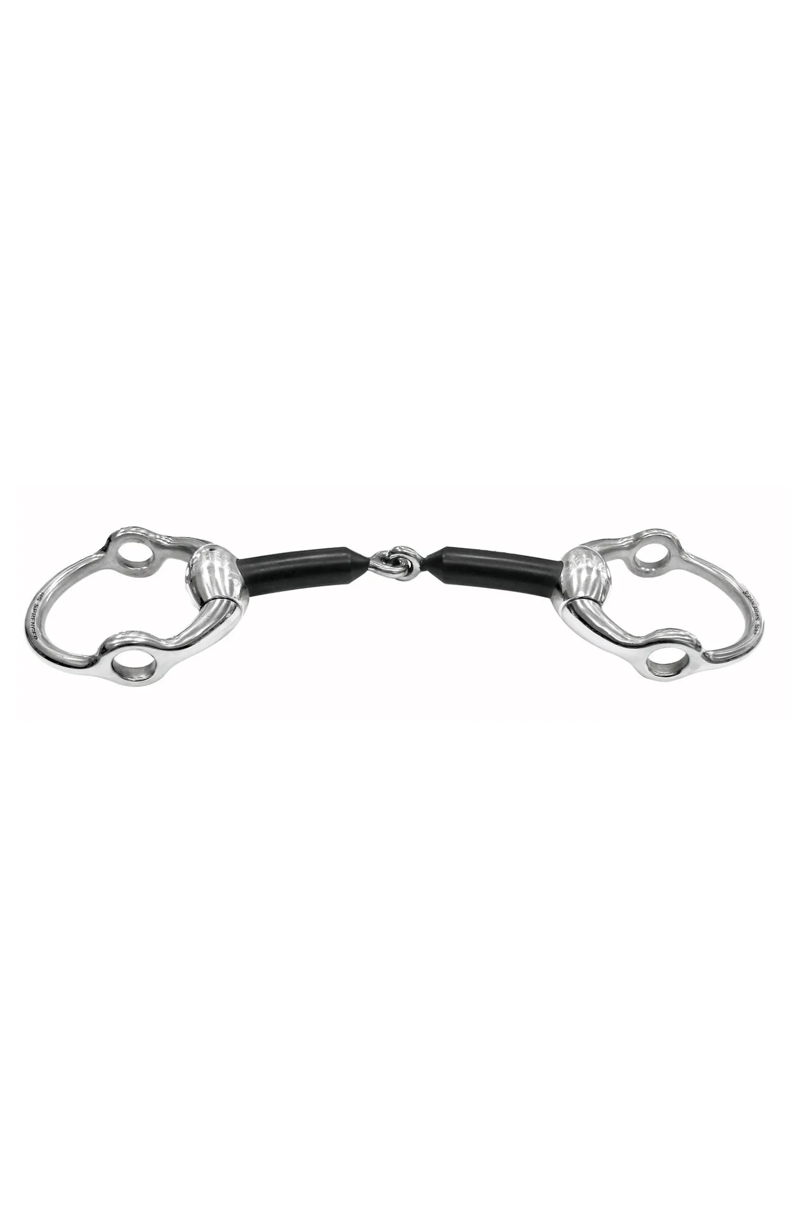 New todelt gag-bitt, muffe, hard karbon, 16 mm Muffebitt