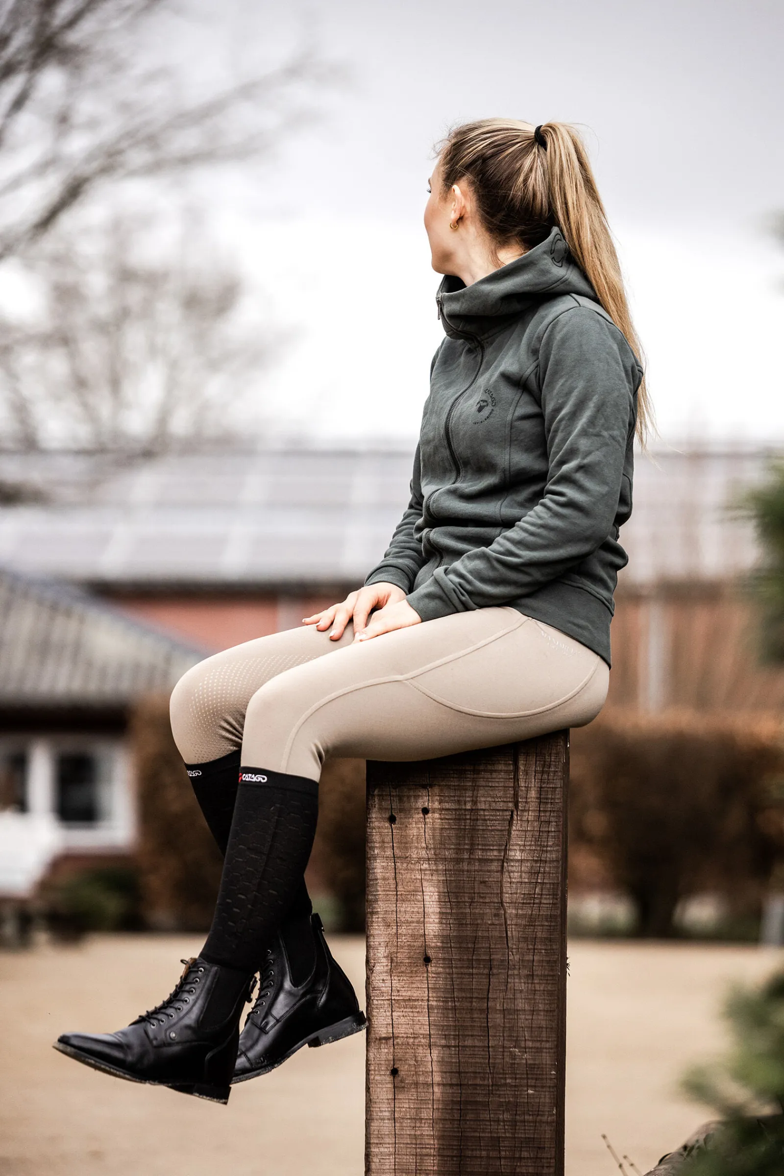 Hot Suedwind Florentina Back Zip Lace jodhpursko Ridesko Og Jodphurs