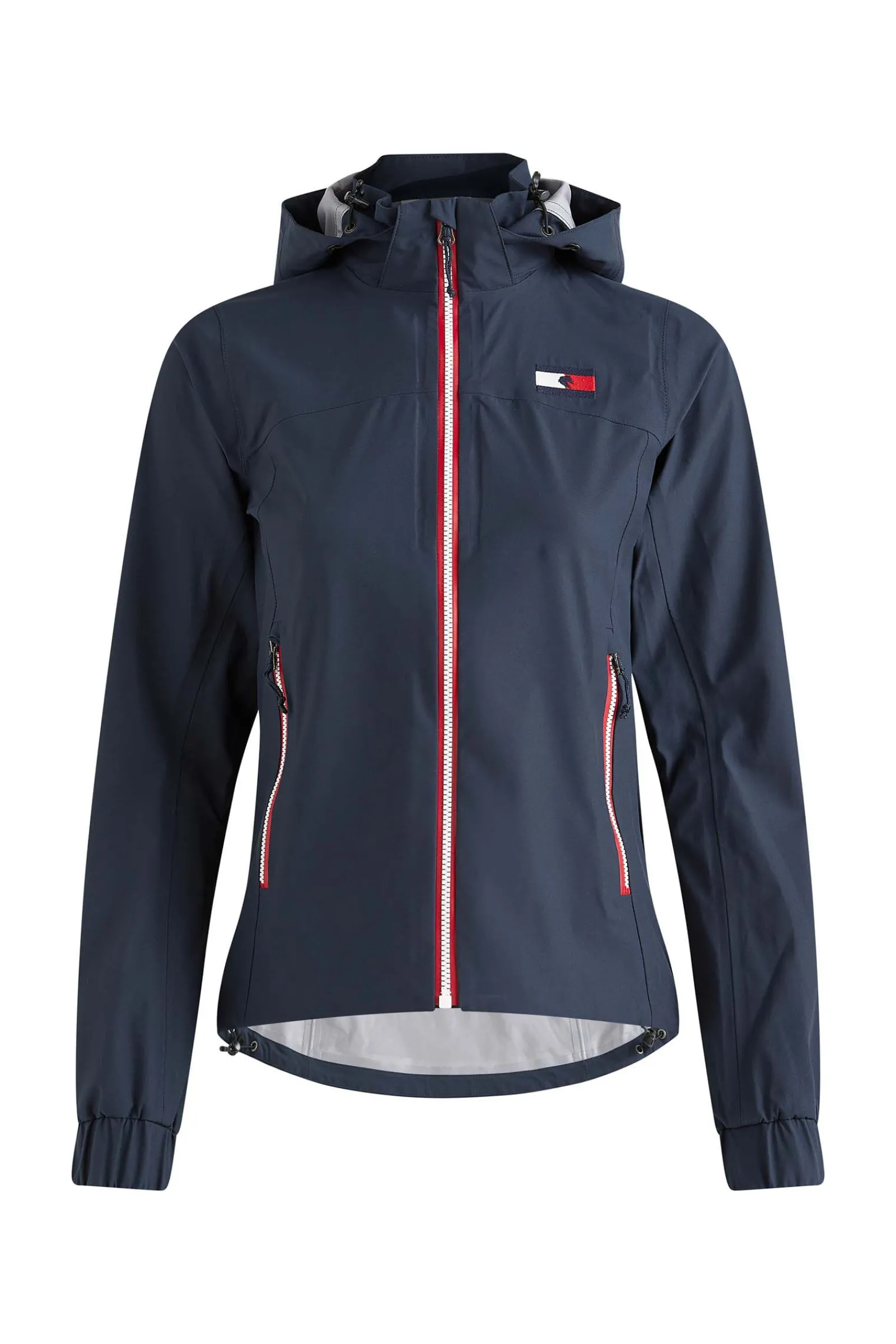 Outlet Tommy Hilfiger Equestrians Unicolor regnajakke, dame Regntøy|Jakker Og Frakker