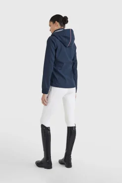 Outlet Tommy Hilfiger Equestrians Unicolor regnajakke, dame Regntøy|Jakker Og Frakker