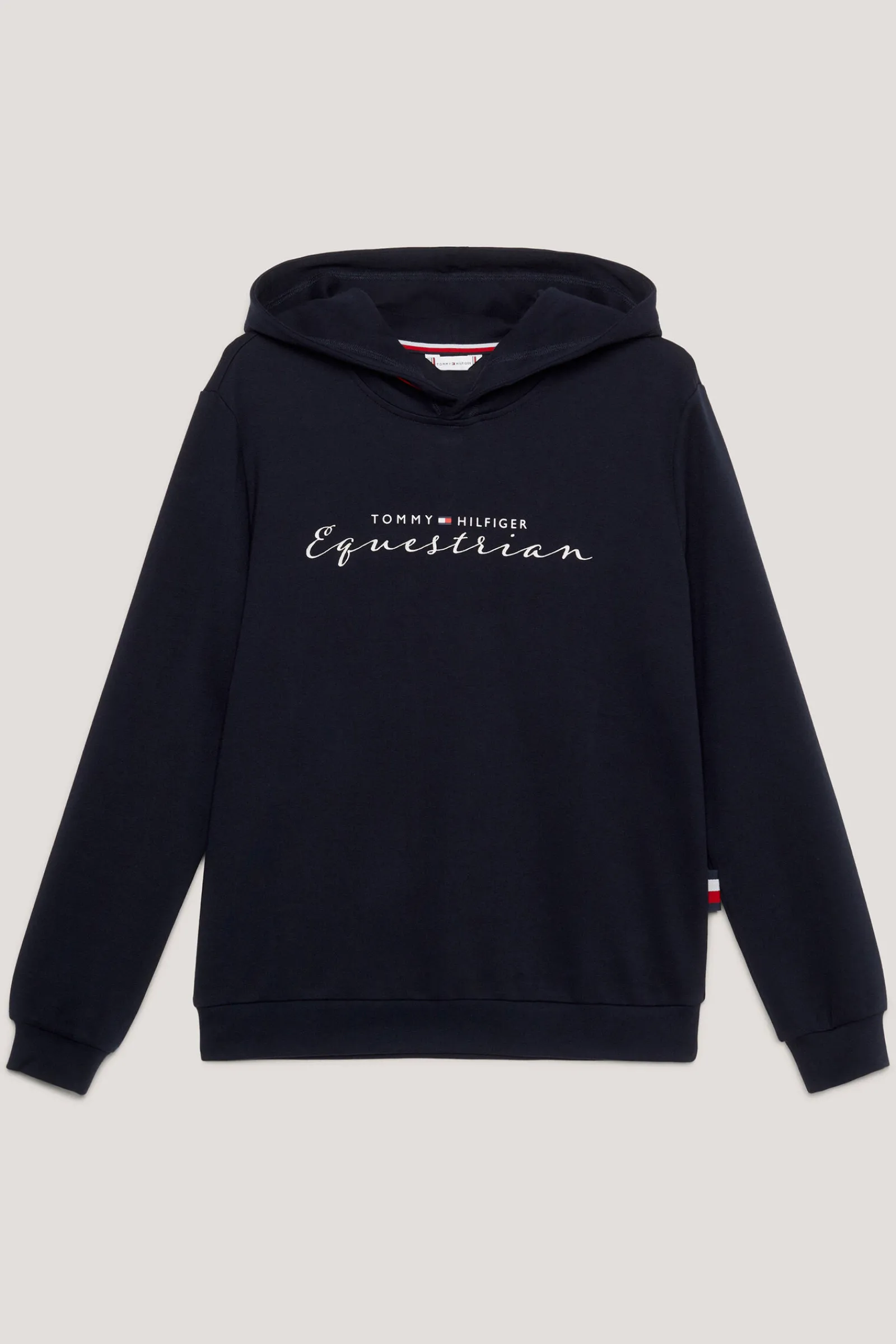 Tommy Hilfiger Equestrian Metallic Logo Grafisk hettegenser for kvinner Gensere & Fleece