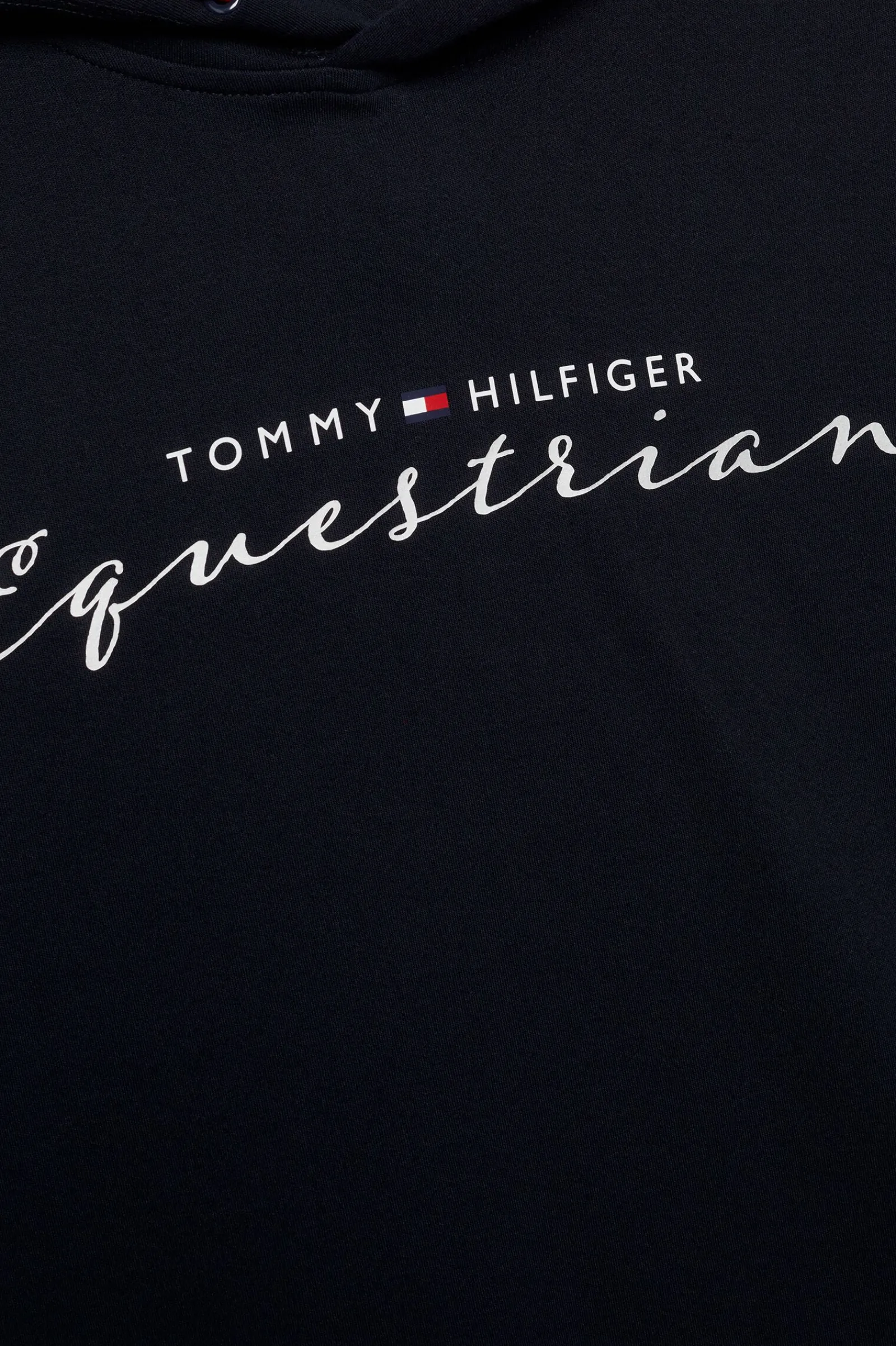 Tommy Hilfiger Equestrian Metallic Logo Grafisk hettegenser for kvinner Gensere & Fleece