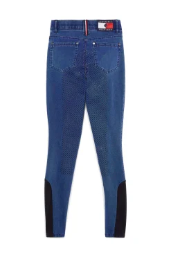 Hot Tommy Hilfiger Equestrian Queens Denim Full Grip Ridebukse Helforsterkede Ridebukser