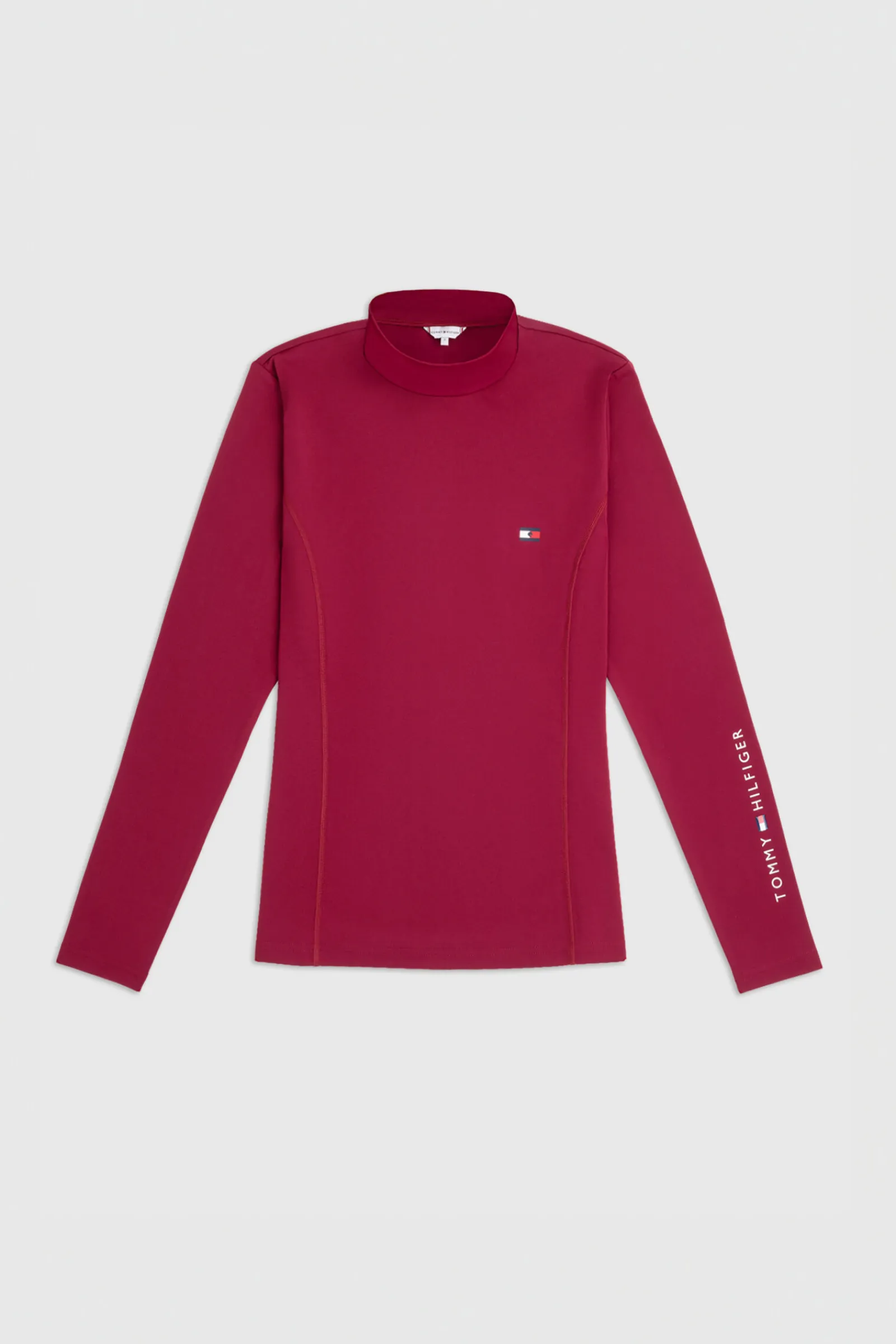 Best Tommy Hilfiger Equestrian langermet genser med høy hals for kvinner Skjorter Og Topper