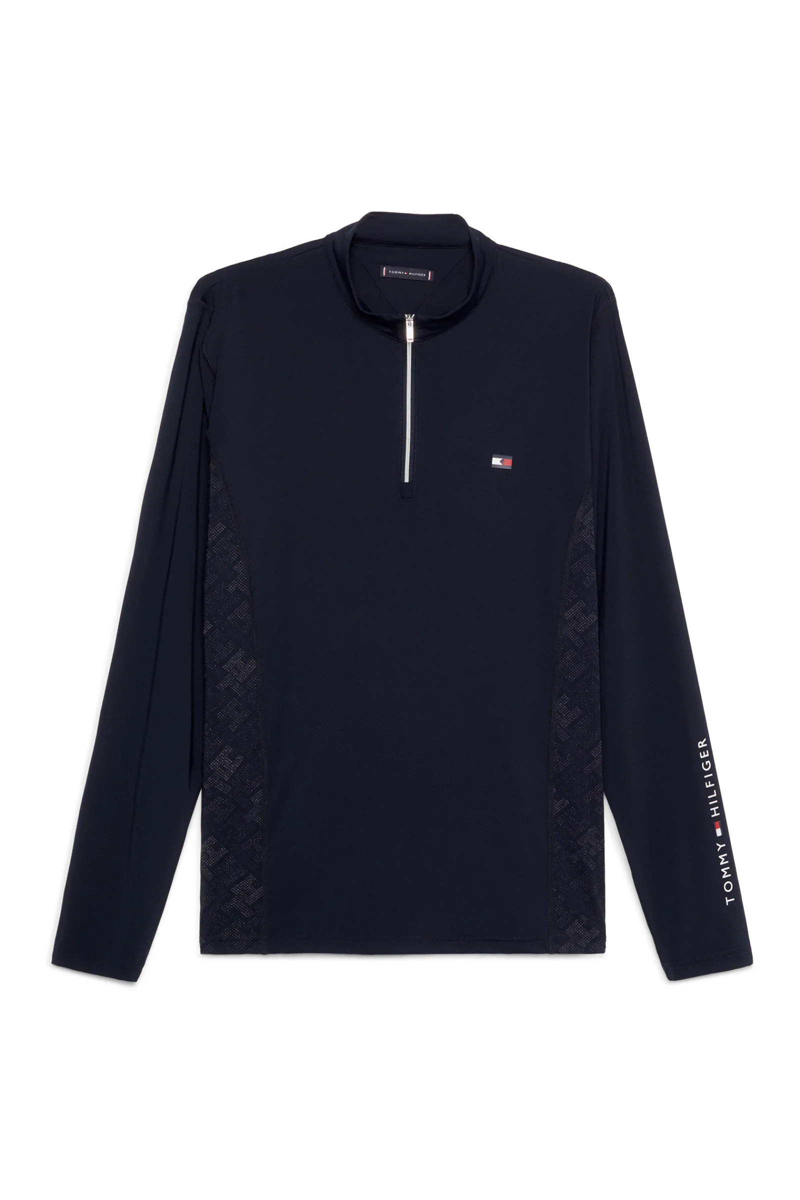 Clearance Tommy Hilfiger Equestrian Wellington Langarmet 1/4 Glidelås Treningstopp Rideskjorter