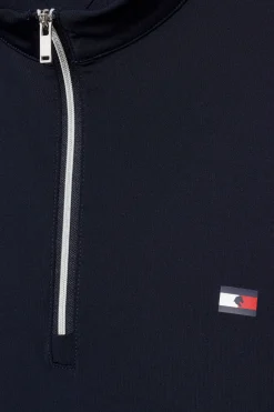 Clearance Tommy Hilfiger Equestrian Wellington Langarmet 1/4 Glidelås Treningstopp Rideskjorter