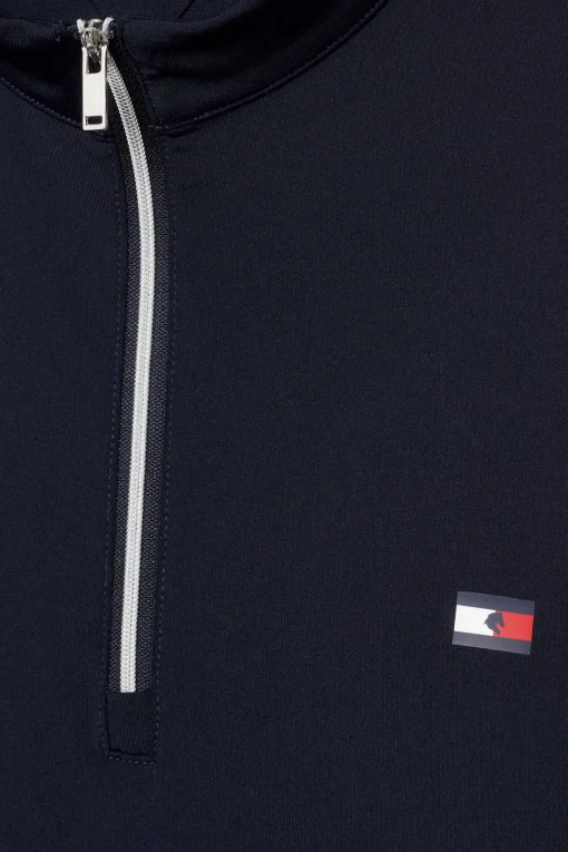 Clearance Tommy Hilfiger Equestrian Wellington Langarmet 1/4 Glidelås Treningstopp Rideskjorter