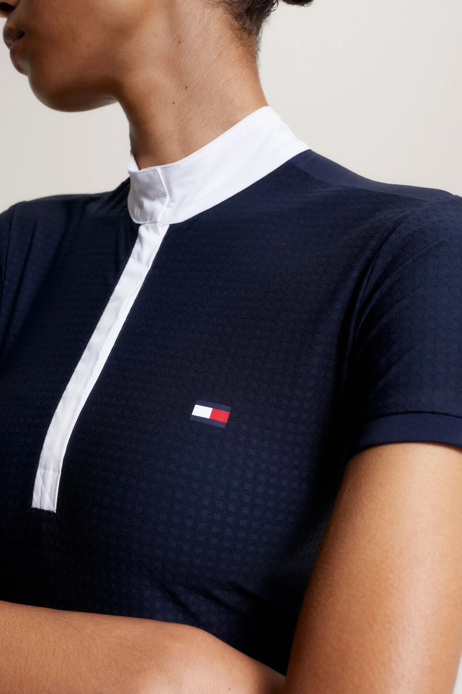 Tommy Hilfiger Equestrian Chelsea Avkjølende Polo-skjorte med korte ermer og logo Stevne|Skjorter Og Topper