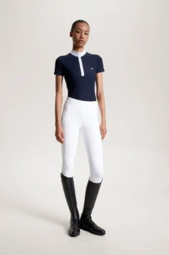 Tommy Hilfiger Equestrian Chelsea Avkjølende Polo-skjorte med korte ermer og logo Stevne|Skjorter Og Topper