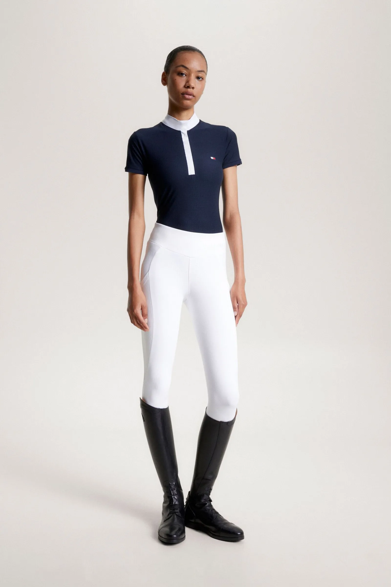 Tommy Hilfiger Equestrian Chelsea Avkjølende Polo-skjorte med korte ermer og logo Stevne|Skjorter Og Topper