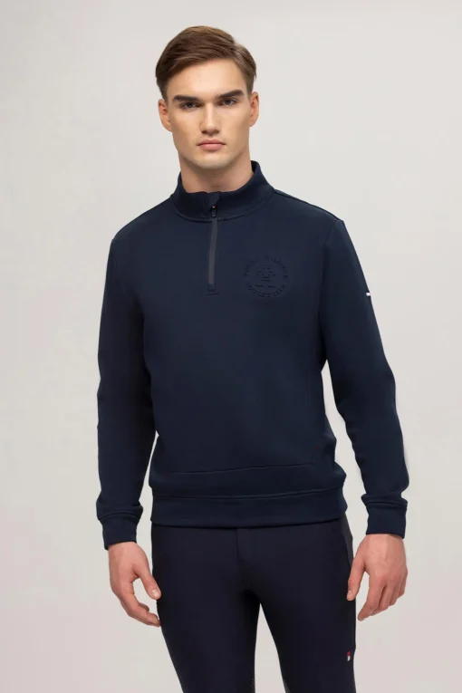 New Tommy Hilfiger Equestrian Dallas herre genser med 1/4 glidelås Ride Gensere & Fleece