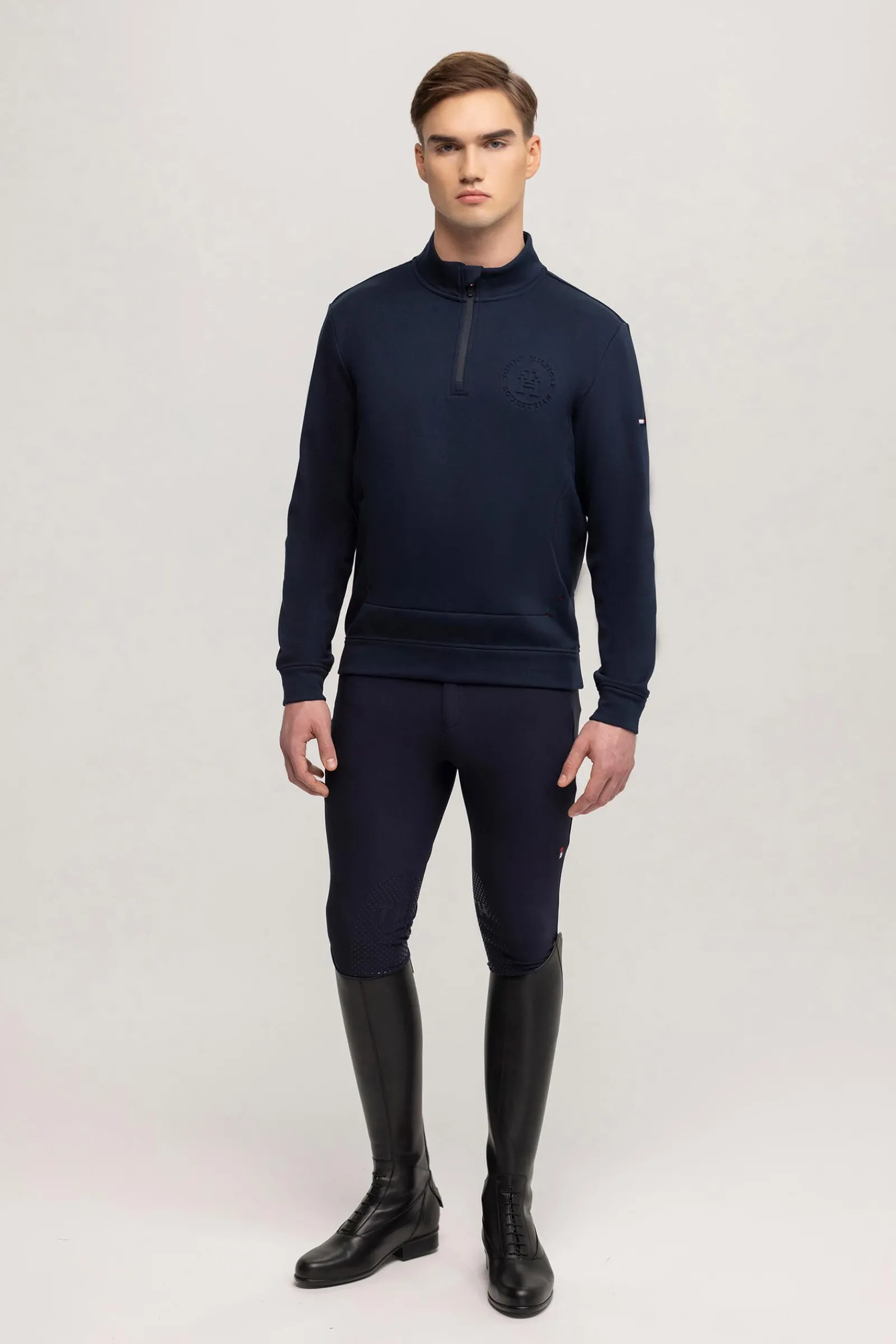 New Tommy Hilfiger Equestrian Dallas herre genser med 1/4 glidelås Ride Gensere & Fleece