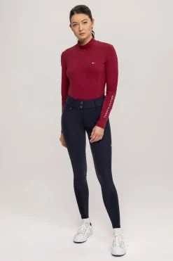 New Tommy Hilfiger Equestrian Minnesota Kvinners Softshell Helforsterkede Ridebukser Helforsterkede Ridebukser