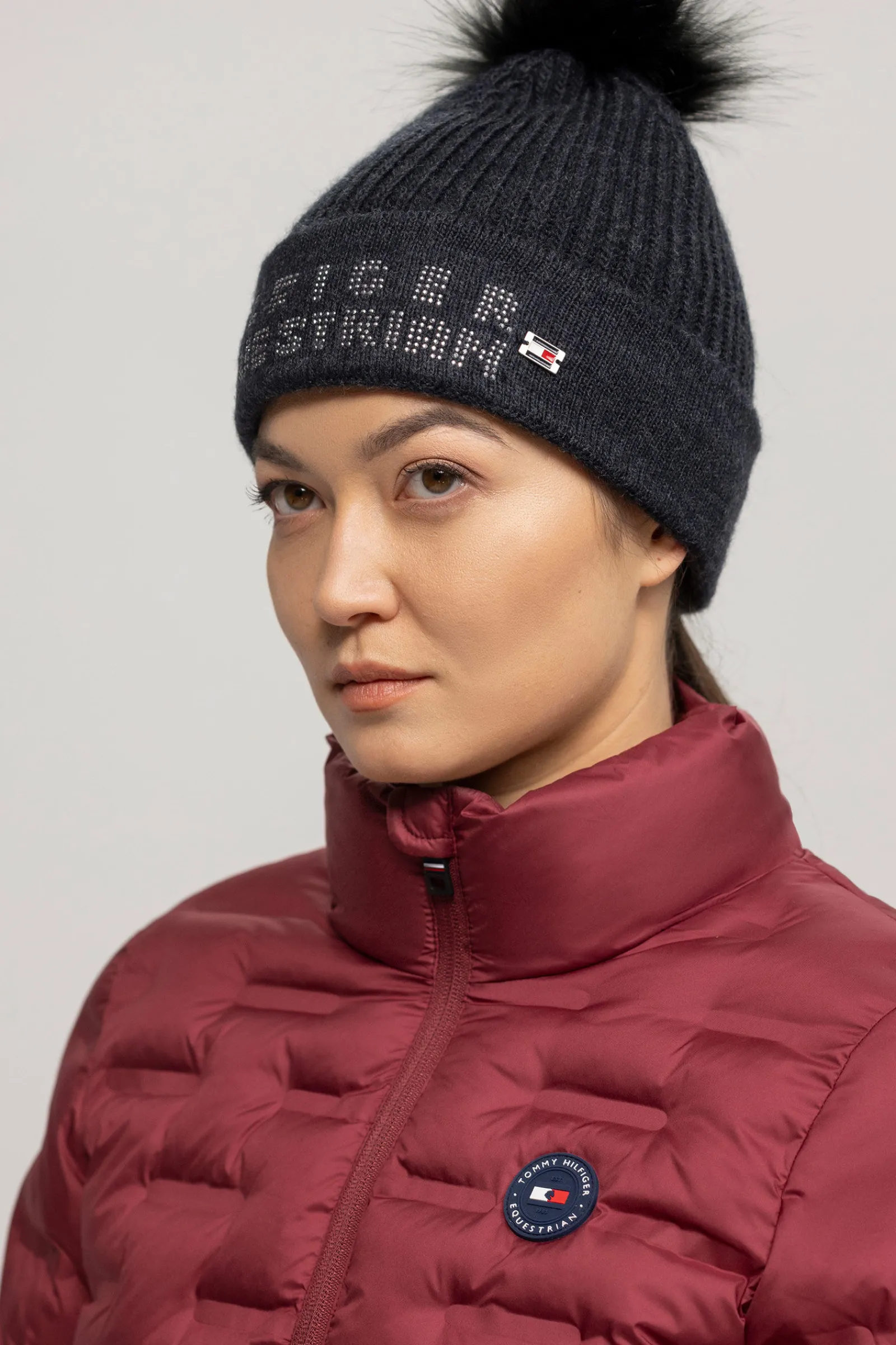 Best Tommy Hilfiger Equestrian Ottawa dame lue med dusk Hodeplagg