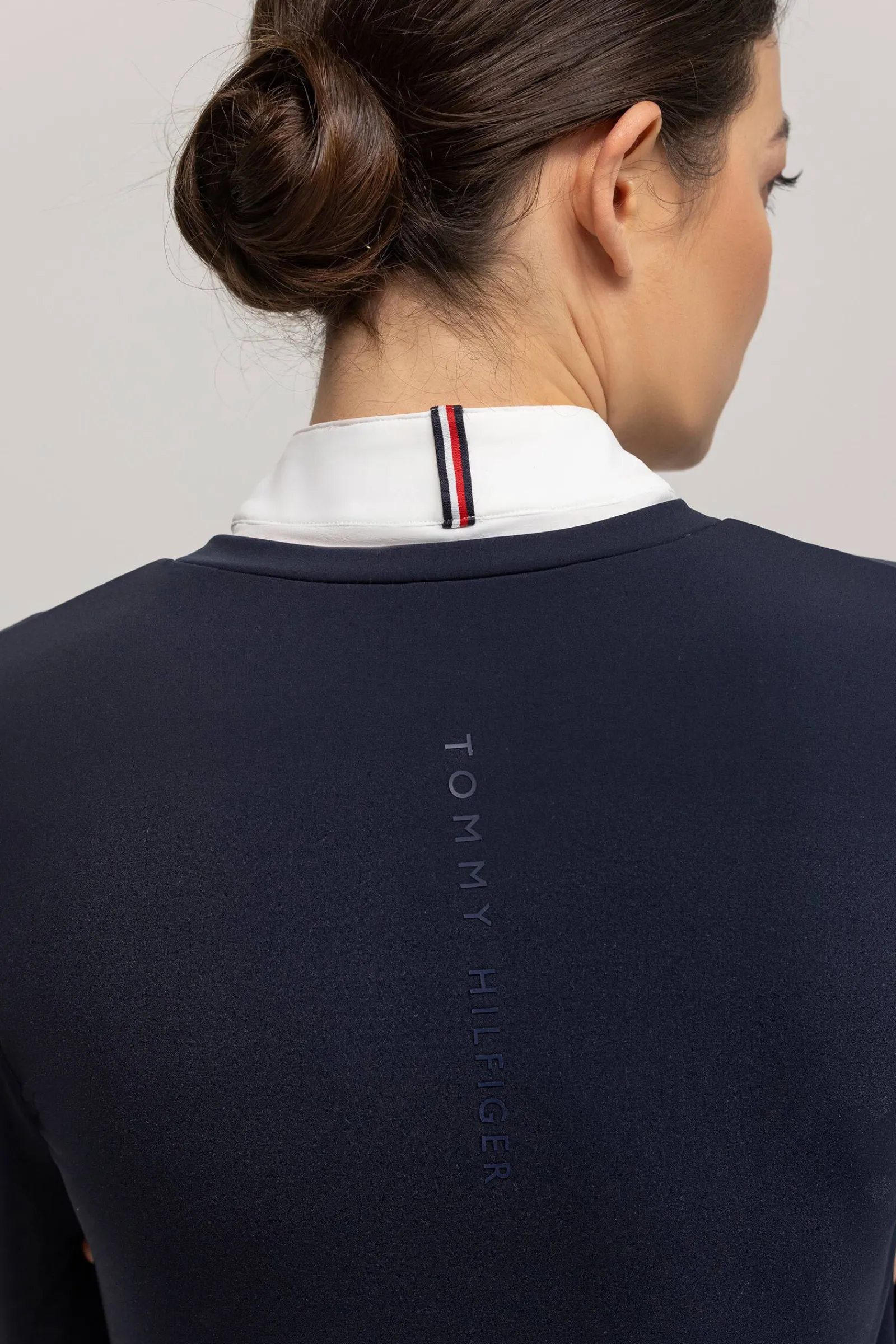 Hot Tommy Hilfiger Equestrian Montana dames 2-i-1 stevneskjorte Stevne|Skjorter Og Topper