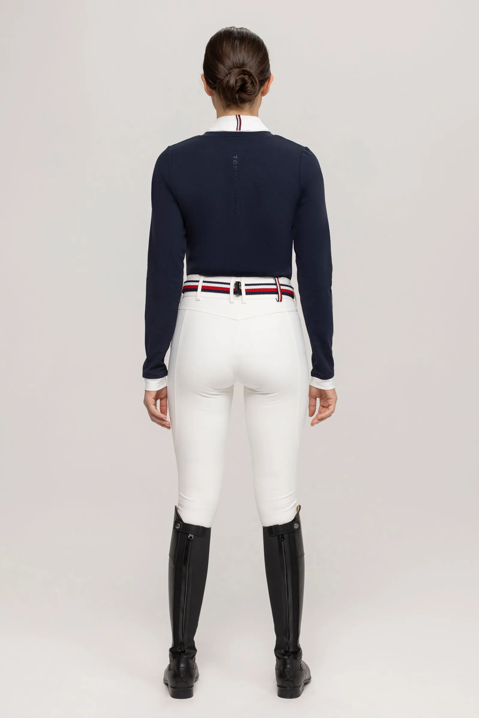 Hot Tommy Hilfiger Equestrian Montana dames 2-i-1 stevneskjorte Stevne|Skjorter Og Topper