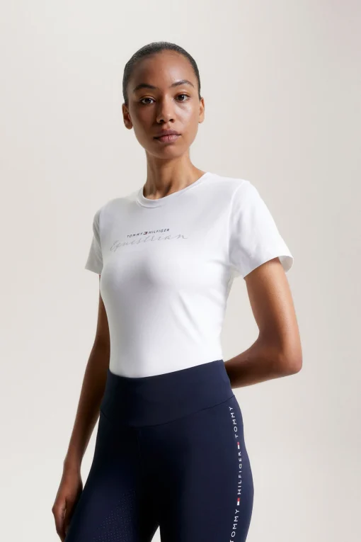 Sale Tommy Hilfiger Equestrian Brooklyn T-skjorte med korte ermer og motiv Skjorter Og Topper