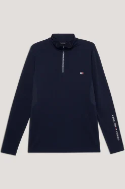 Discount Tommy Hilfiger Equestrian 1/4 Zip Termoskjorte for menn Rideskjorter