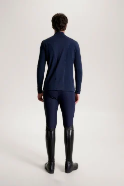 Discount Tommy Hilfiger Equestrian 1/4 Zip Termoskjorte for menn Rideskjorter