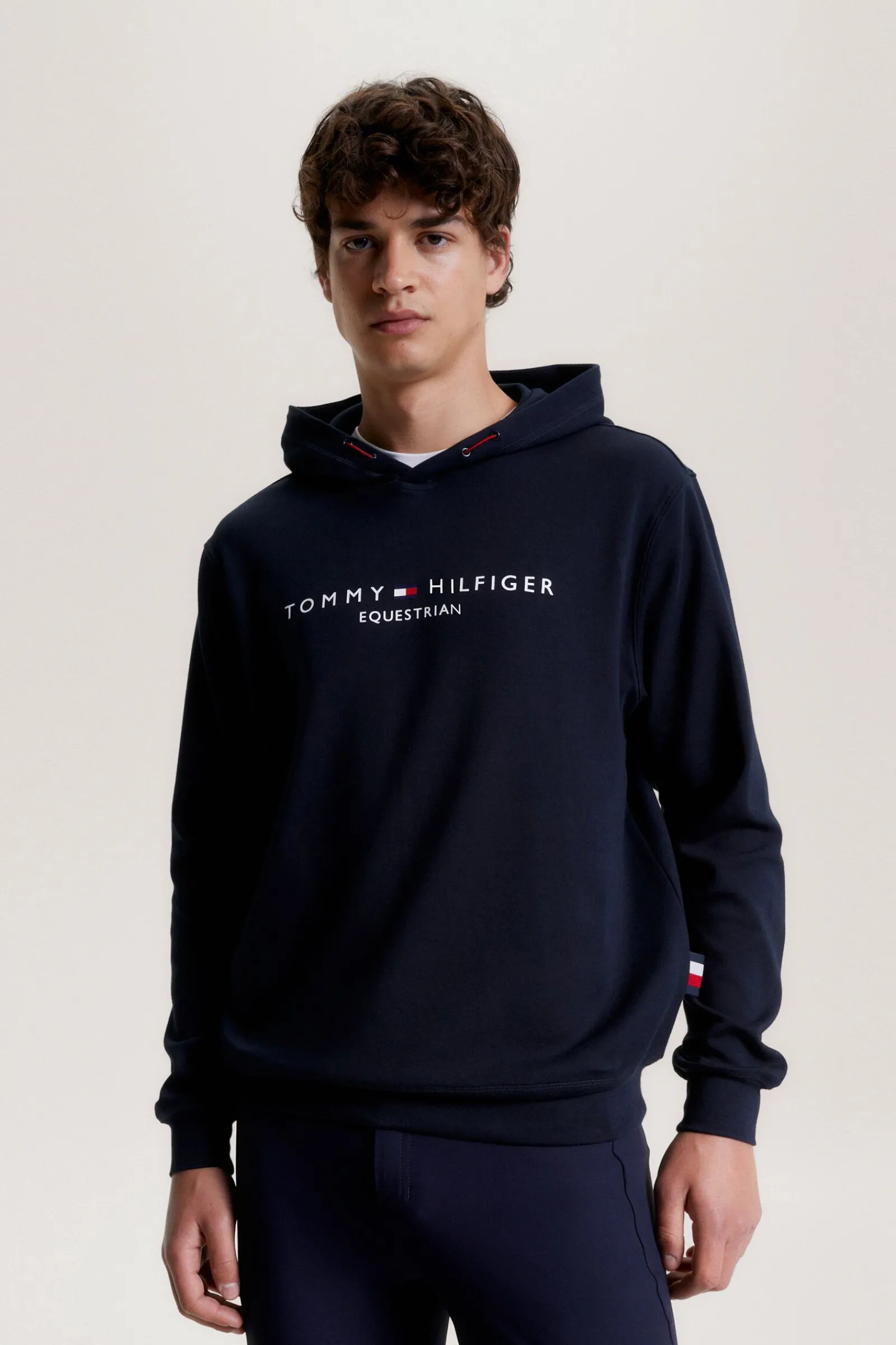 Outlet Tommy Hilfiger Equestrian Williamsburg hettegenser med motiv Ride Gensere & Fleece