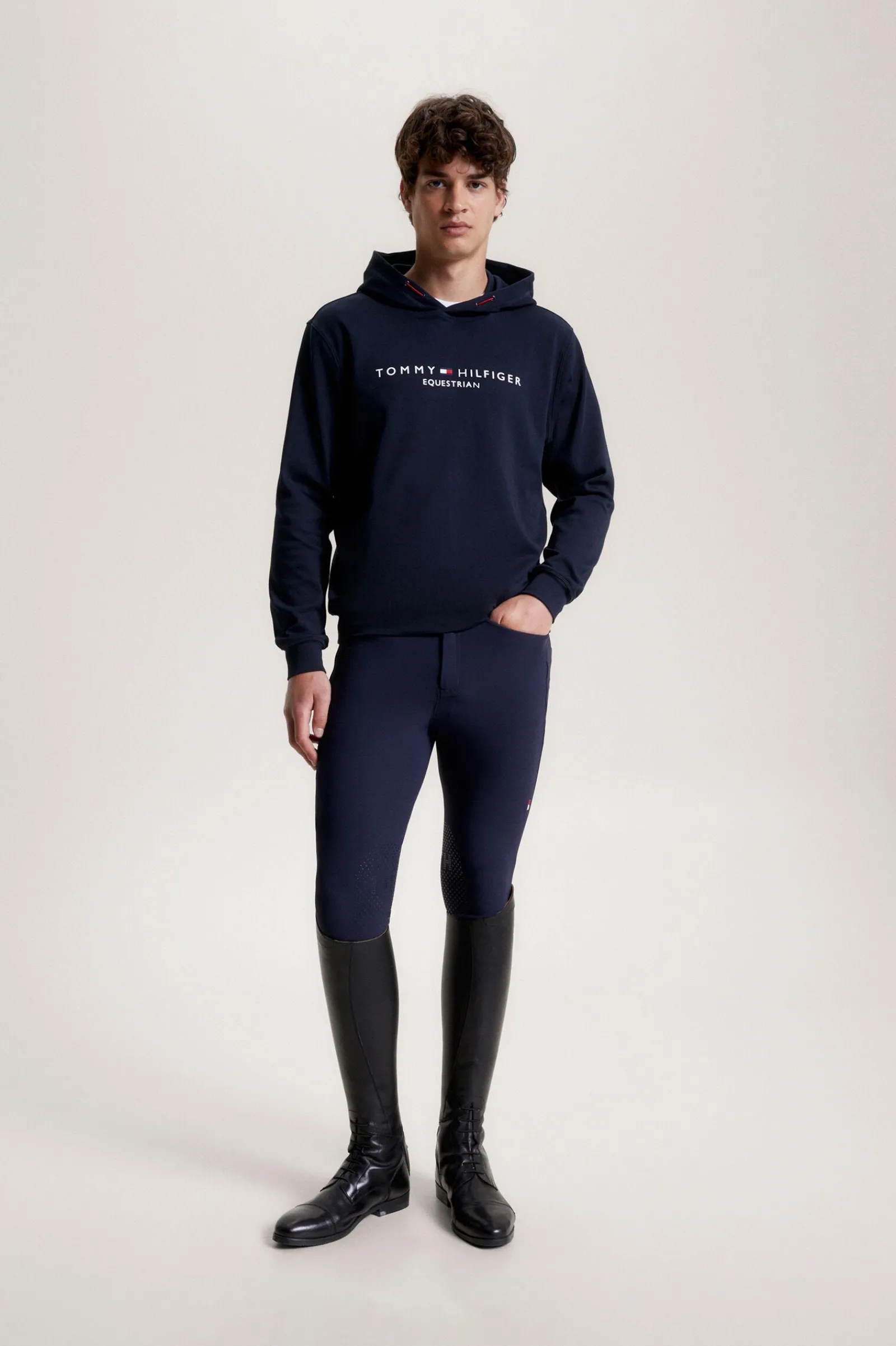 Outlet Tommy Hilfiger Equestrian Williamsburg hettegenser med motiv Ride Gensere & Fleece
