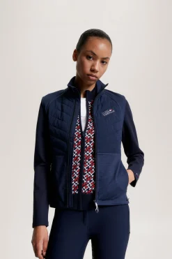 New Tommy Hilfiger Equestrian Gramercy Isolert Dame Hybrid Vest Jakker Og Frakker