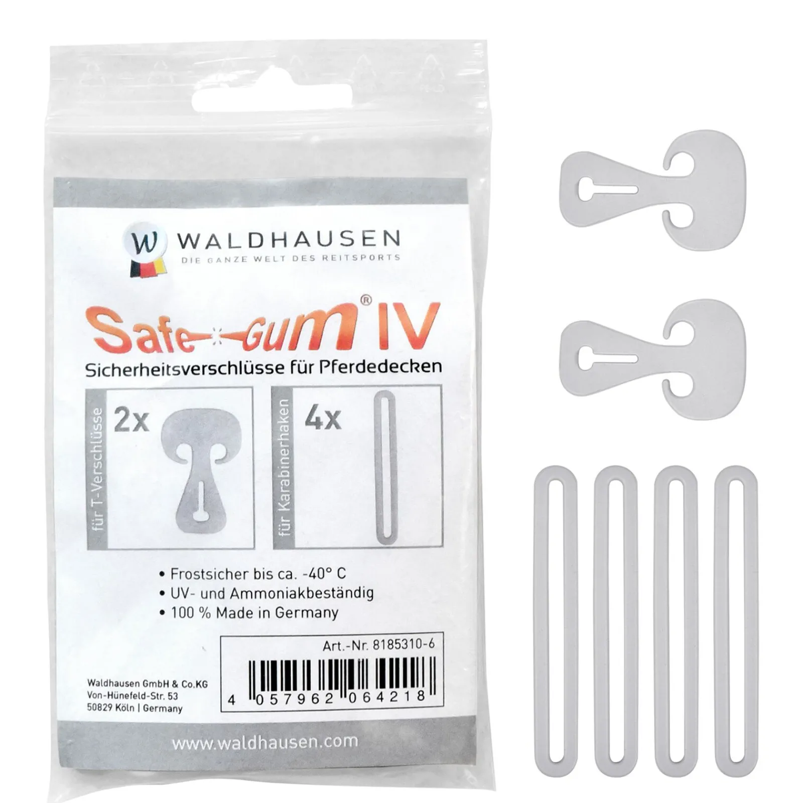 Outlet Safe-Gum (sett på seks) Hestedekken Tilbehør